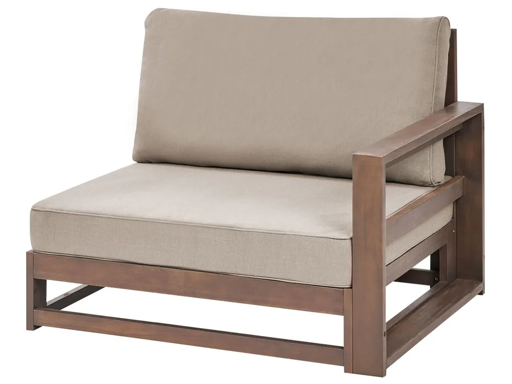 Set da giardino con tavolo 4 posti TIMOR Modulare Legno di acacia certificato Marrone scuro_853390