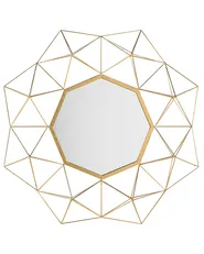 Wall Mirror GAILLAC 80 cm 80 cm Metal Gold_903893