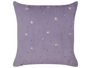 Set of 2 Decorative Cushions LAVATERA 45 x 45 cm Violet Floral Pattern_901984