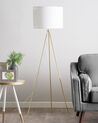 Tripod Floor Lamp White with Gold VISTULA_819801