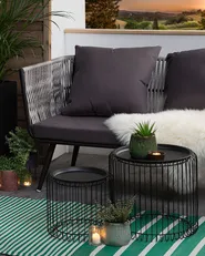 Outdoor Rug HALDIA Green 90 x 180 cm_1078534