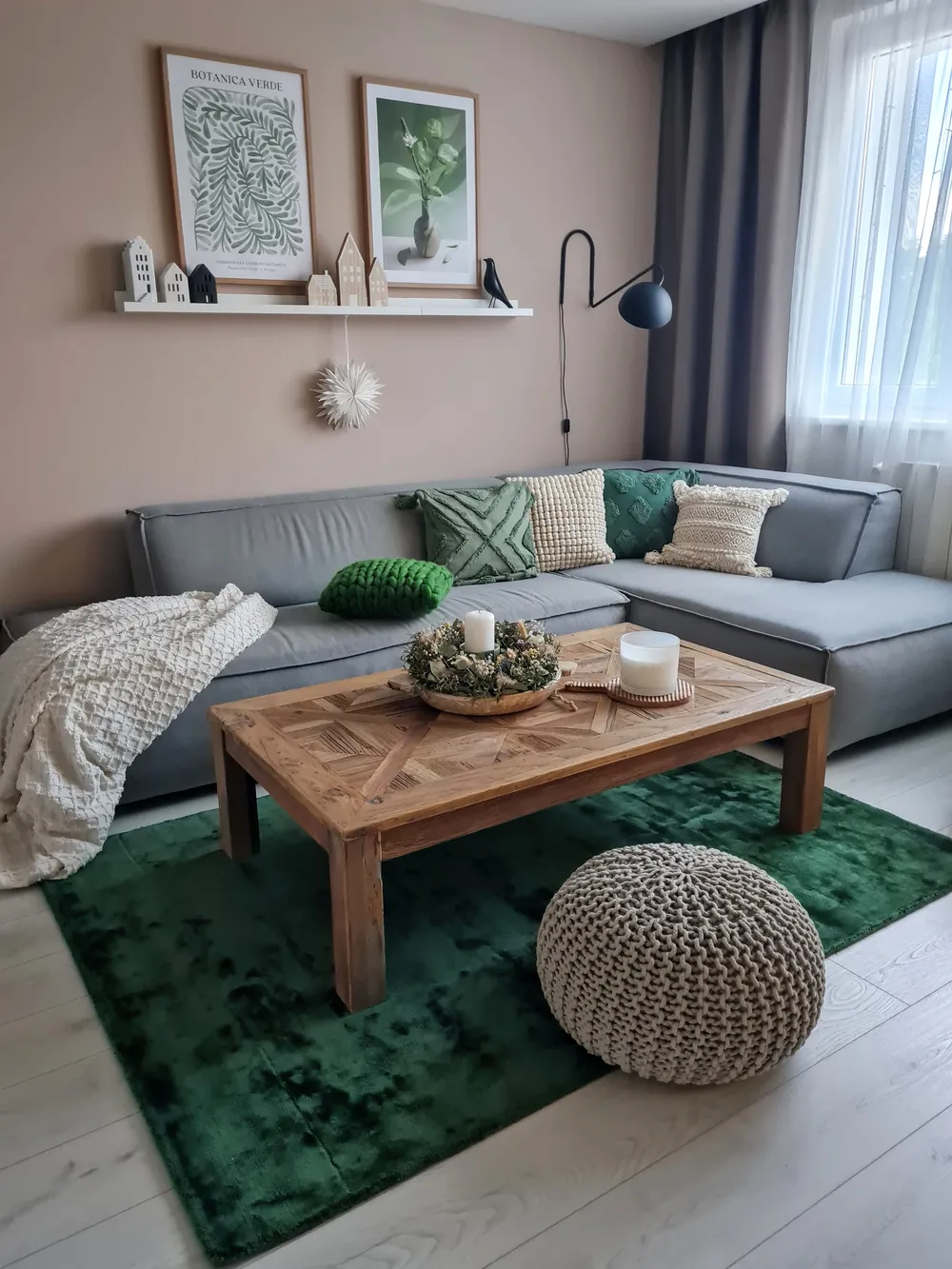 Dywan GESI II Ciemnozielony 80 x 150 cm Wiskoza_874210