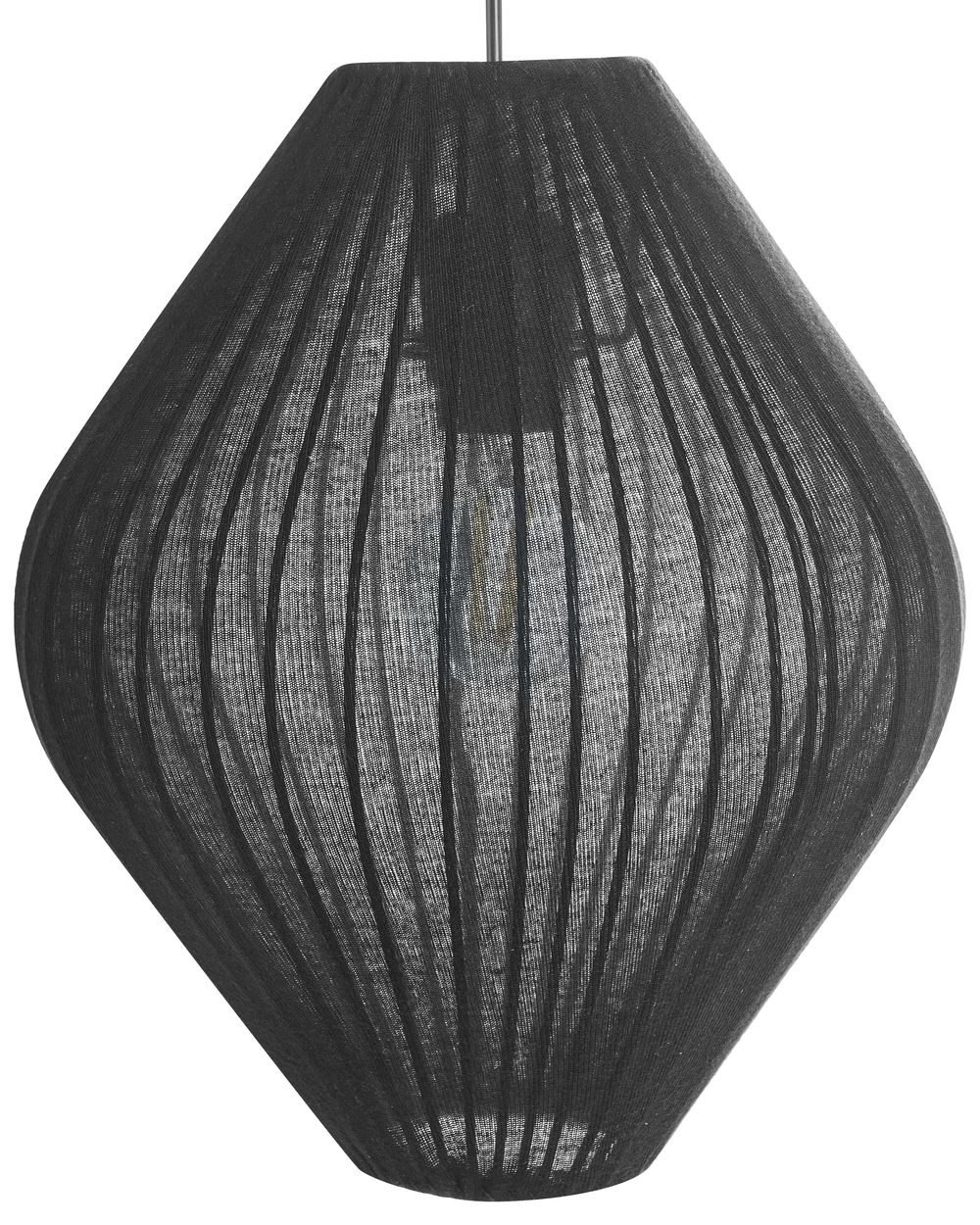Hanglamp ALME Stof Zwart