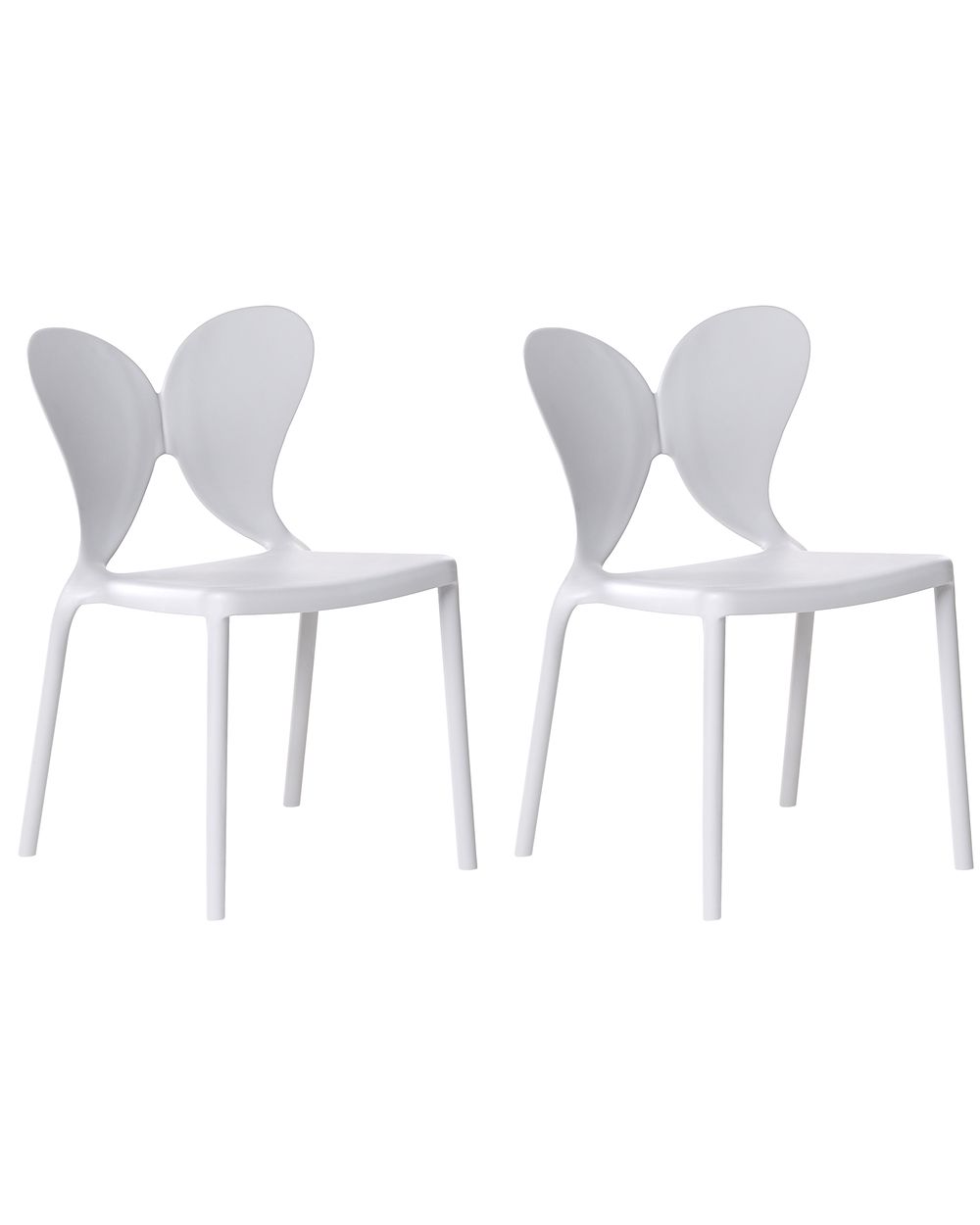 Lot de 2 chaises de jardin LARISSA Gris clair