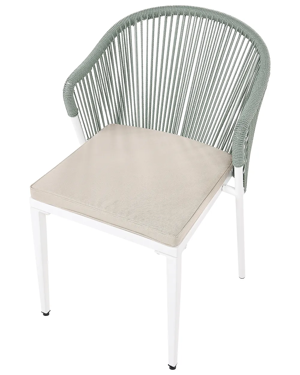 Set of 2 Garden Chairs with Cushions PARANEA Metal Green_1179770