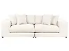 Sofa 3 Seater GLORVIKA II Fabric Off-White