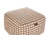 Pouf cotone beige 50 x 50 x 30 cm CHILAR_904279