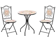 Set mobilier de grădină SETTALA Metal Multicolor_1155737