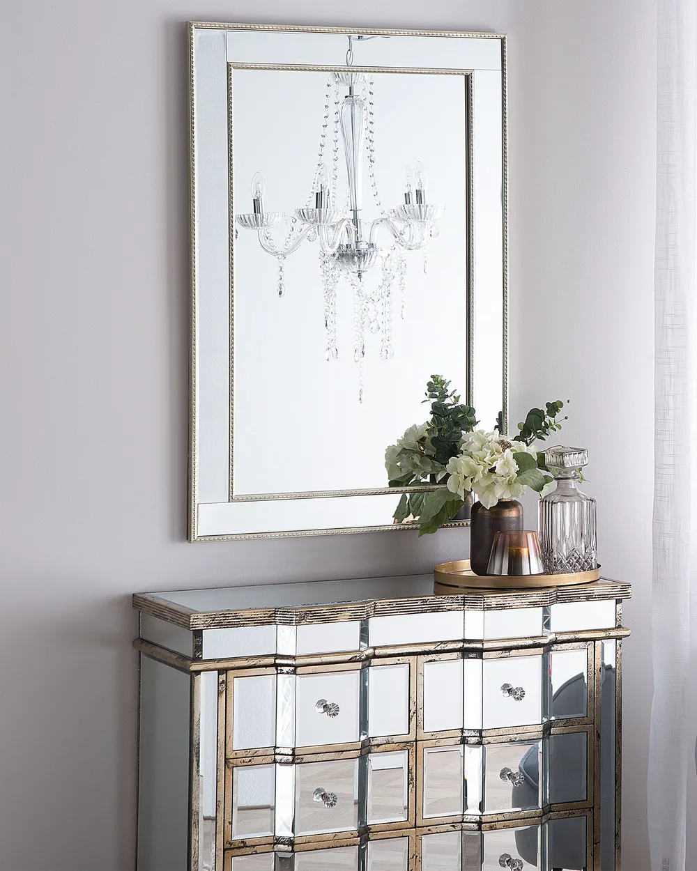 Wall Mirror FENIOUX 60 cm 90 cm Silver