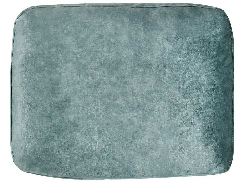 Corner Sofa 5 Seater OSLO with Ottoman Velvet Teal Left Hand_964677