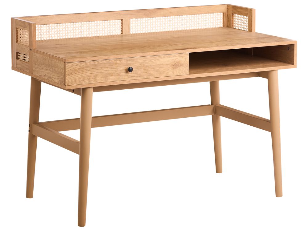 Bureau avec tableau de notes NOVEN 120 cm 60 cm Marron clair