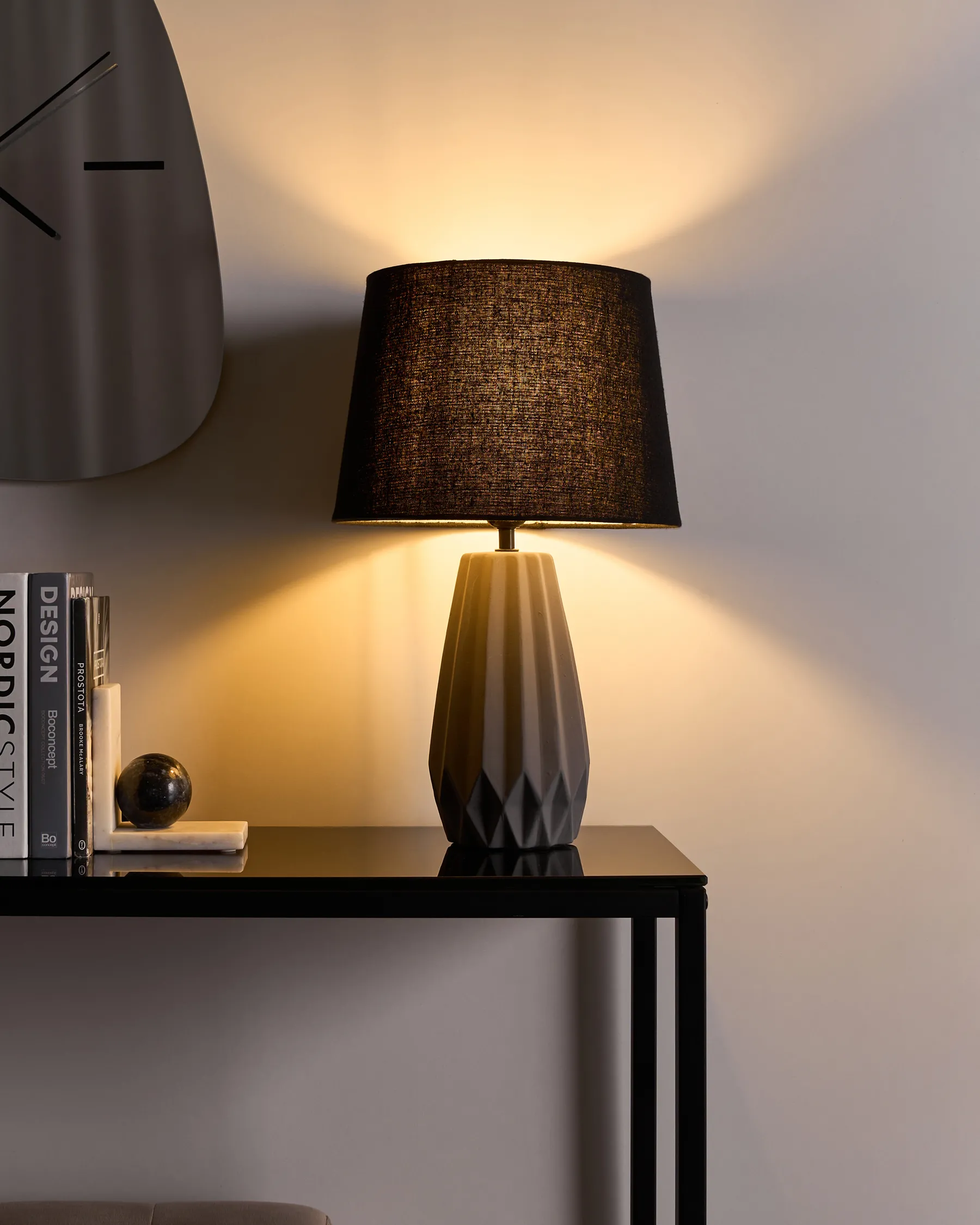 Lampada da tavolo MONTAGUA Ceramica Grigio_1032692