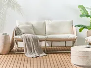 Divano da giardino 2 posti PONTE Metallo Beige chiaro_1049216
