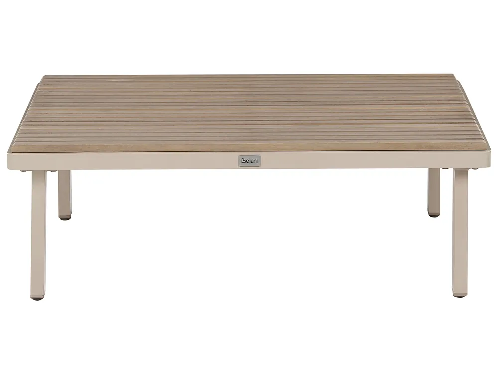 Set da giardino con tavolo 5 posti FIVIZZANO Legno d'acacia Beige_1161055