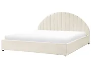 Cama con almacenaje CHADENET Bouclé Blanco crema 180 x 200 cm_1183969