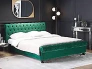 Bed Velvet AVALLON 180 x 200 cm (EU Super King) Emerald Green_1176682