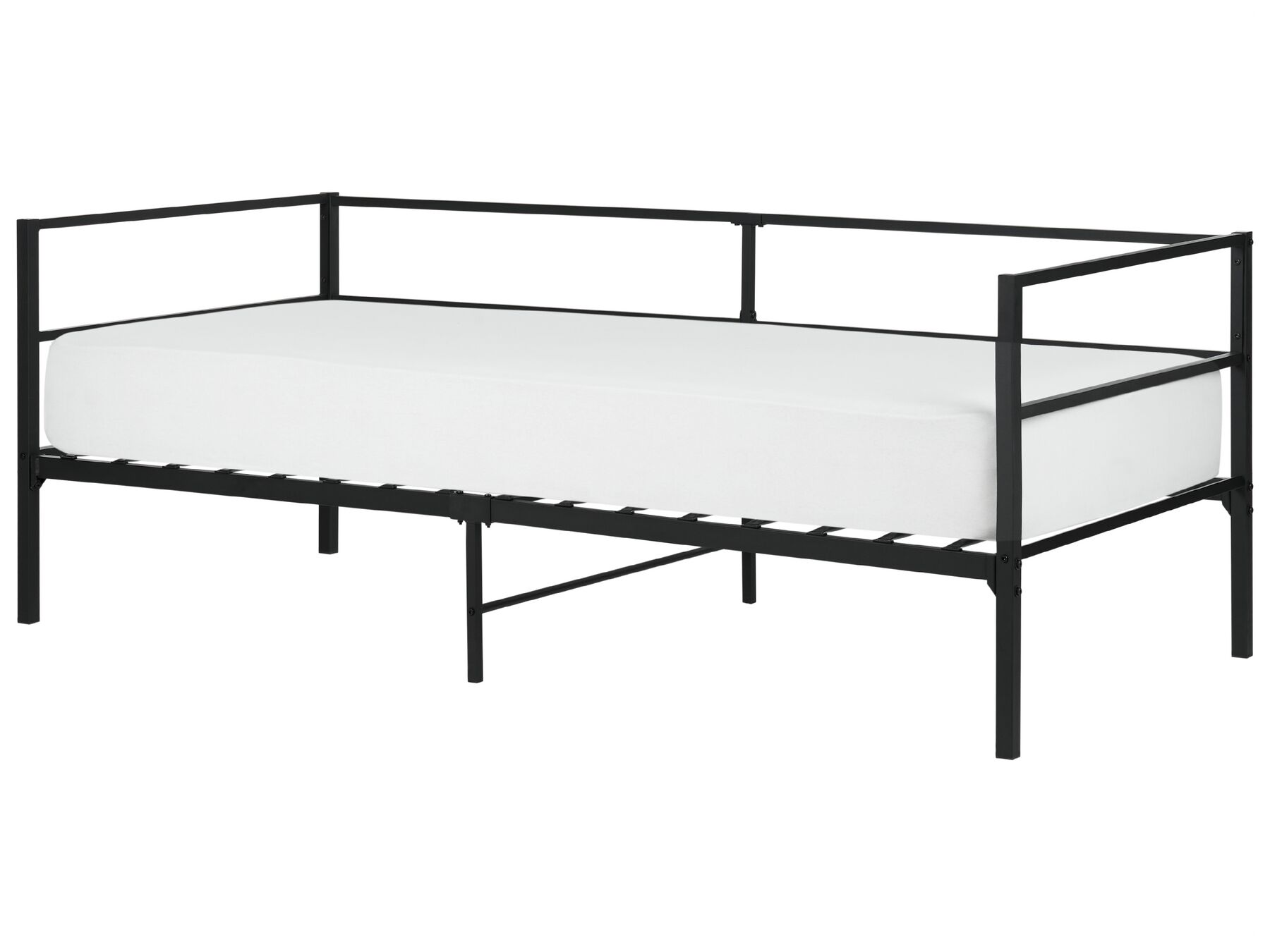 Kovová posteľ 90 x 200 cm čierna BATTUT_894115