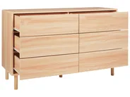 Komoda 6 szuflad SHARPE Jasnobrązowy_916282