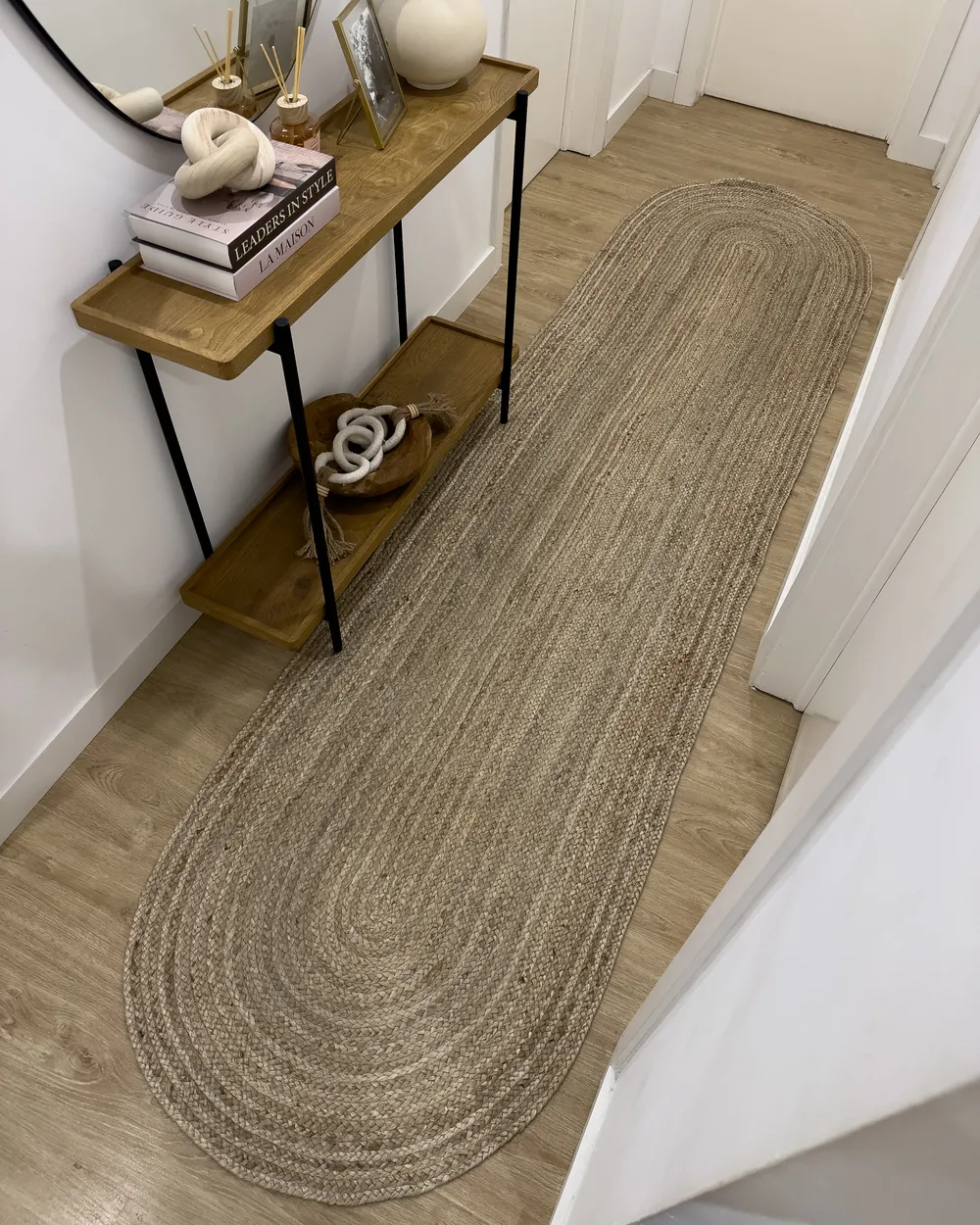 Tappeto DEMIRCI Beige 80 x 300 cm Iuta_1050669