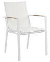Set of 6 Garden Chairs White BUSSETO_922747