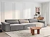 Modular Sofa 3 Seater HELLNAR Fabric Grey