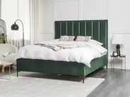 Bedroom Set SEZANNE Velvet Dark Green 160 x 200 cm (EU King Size)_892533
