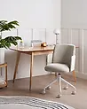 Office Chair DRYDEN Corduroy Taupe