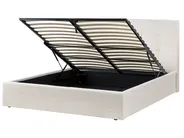 Ottoman Bed LORIENT Boucle Off-White 160 x 200 cm (EU King Size)_1040175