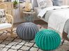 Pouf cotone verde smeraldo 50 x 35 cm CONRAD II_700214