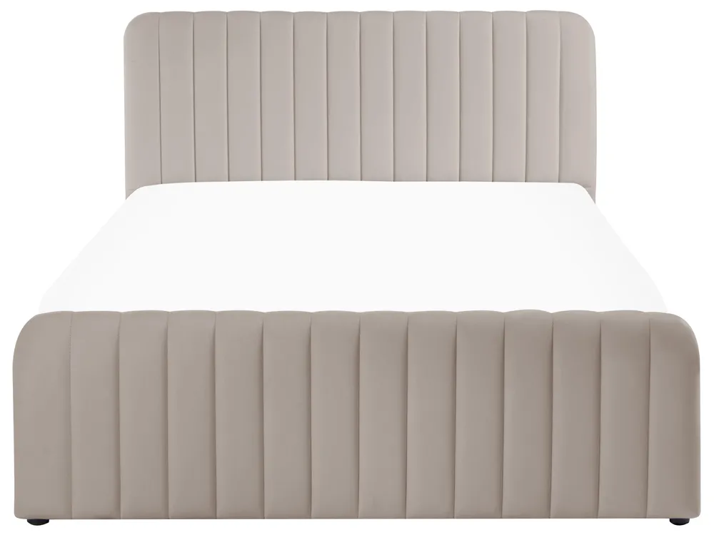 Ottoman Bed LUNAN Taupe 140 x 200 cm (EU Double)_1051517