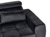 2 Seater Velvet Sofa Black VEGAMO_925021