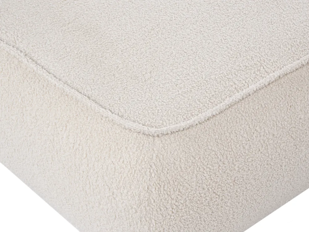 Sofa 3 Seater SALLA with Ottoman Boucle Off-White_1058234