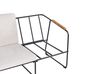 Set da giardino 4 posti metallo beige chiaro VEZZANA_931098