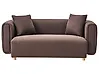 Sofa 2 Seater LILLEROD Fabric Dark Brown