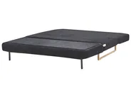 Sofa Bed 3 Seater JERSLEV Fabric Black_1013009