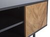 Mueble TV de madera clara/negro 140 x 40 cm SALINA_820751