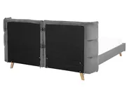 Bett mit Lattenrost Samtstoff SENLIS 160 x 200 cm Grau_740839