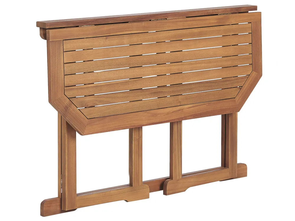 Balcony Dining Set 4 Seater TREIA Acacia Wood Brown_811886