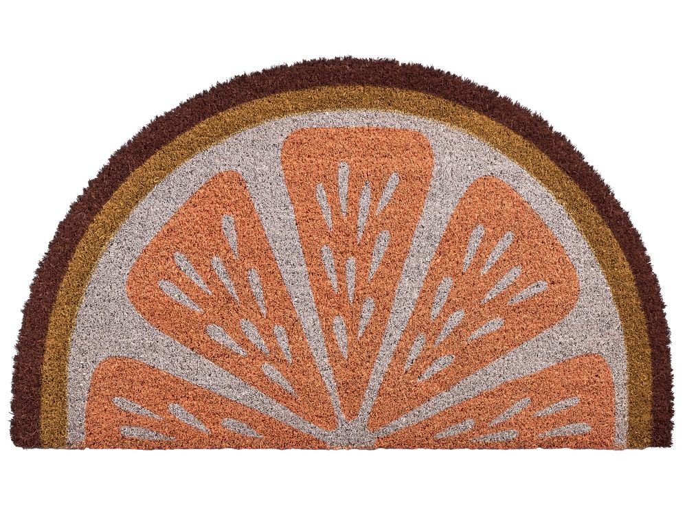 Doormat DAVAO Orange 45 x 75 cm Coir
