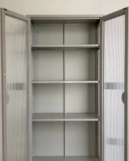 Vitrine en verre GLEORA Métal Beige clair_1172583