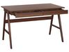Písací stôl 120 x 70 cm s 2 zásuvkami z tmavého dreva SHESLAY_803783