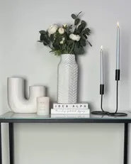 Wazon dekoracyjny XANTHOS 32 cm Kamionka Biały_925856