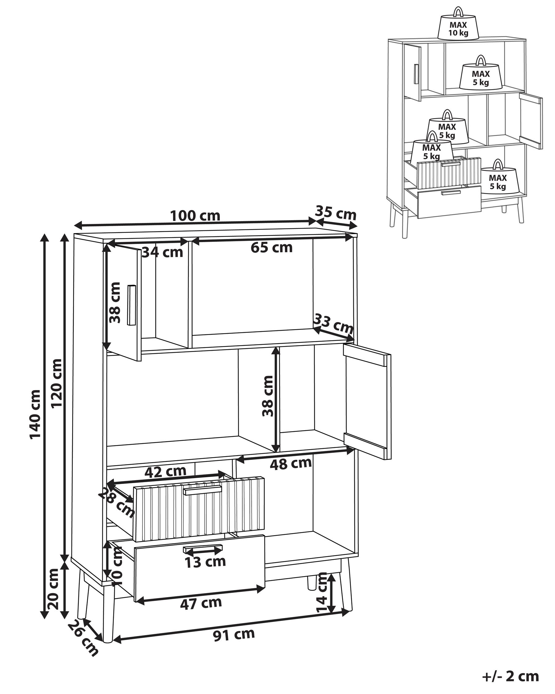 Bookcase Light Wood LYNWOOD_945490 Bookcase Light Wood LYNWOOD_945490