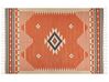 Bavlnený kelímový koberec 200 x 300 cm oranžový GAVAR_869223