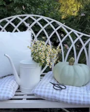 Garden Bench MILAZZO 130 cm Metal White_976575
