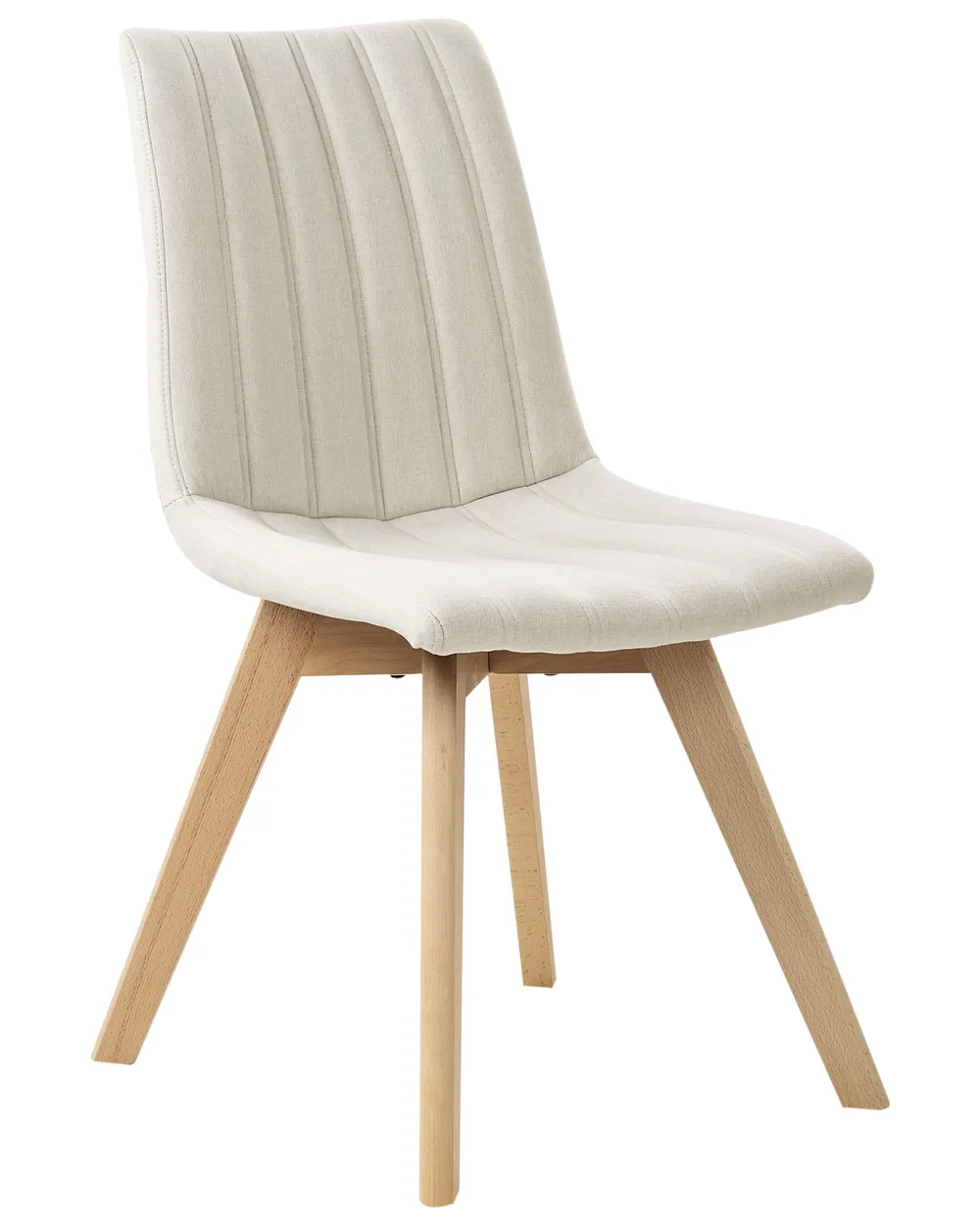 Set of 2 Dining Chairs CALGARY Fabric Off-White_958205