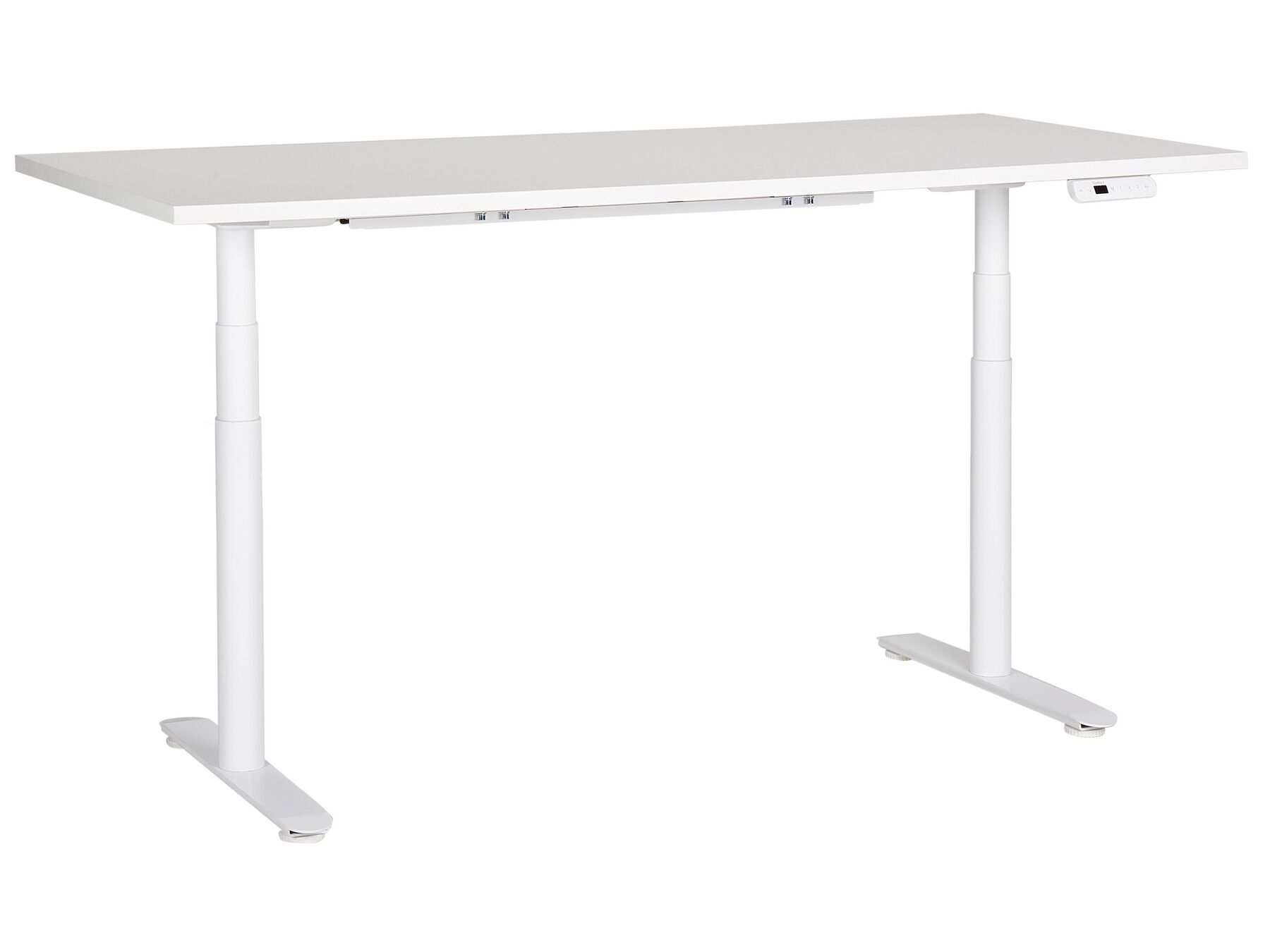 Elektricky nastavitelný psací stůl 180 x 80 cm bílý DESTINAS_899605