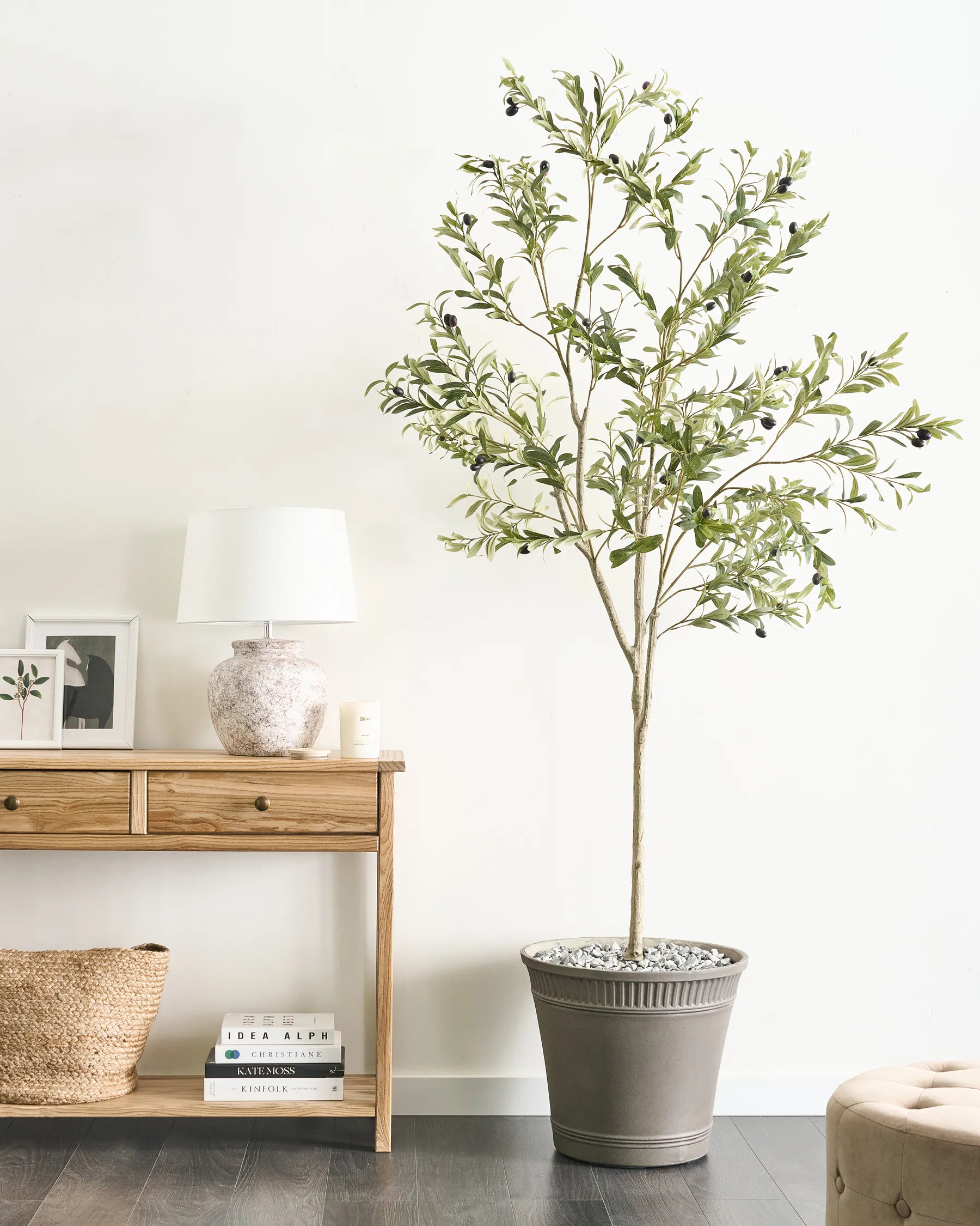 Sztuczna roślina OLIVE TREE 178 cm Zielony_950444