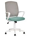 Krzesło biurowe regulowane szaro-niebieskie BONNY_834343