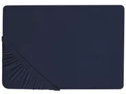 Prześcieradło z gumką HOFUF 200 x 200 cm Bawełna Granatowy_816030